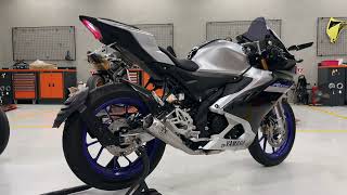 Yamaha YZF R15M with Arrow Exhaust Pro Race Full System screenshot 5