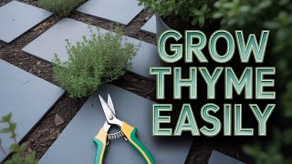 How to sow, grow and prune Thyme between a flagstone patio