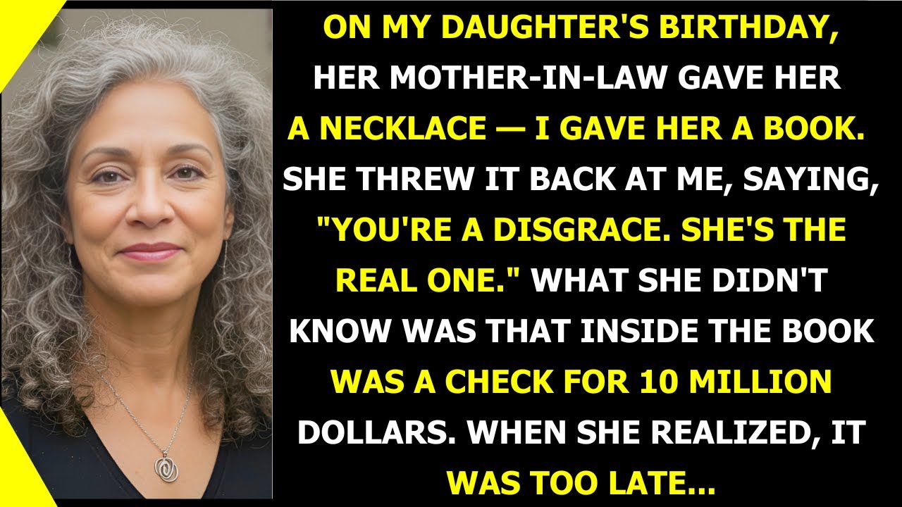 My Daughter Called Me A Disgrace For Giving Her  Book, She Didn't Know There Was A $10M Check Inside