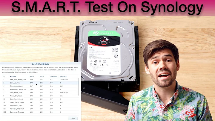 Setup S.M.A.R.T. Disk Tests on Synology NAS to Understand your Hard Drive Life // 4K TUTORIAL