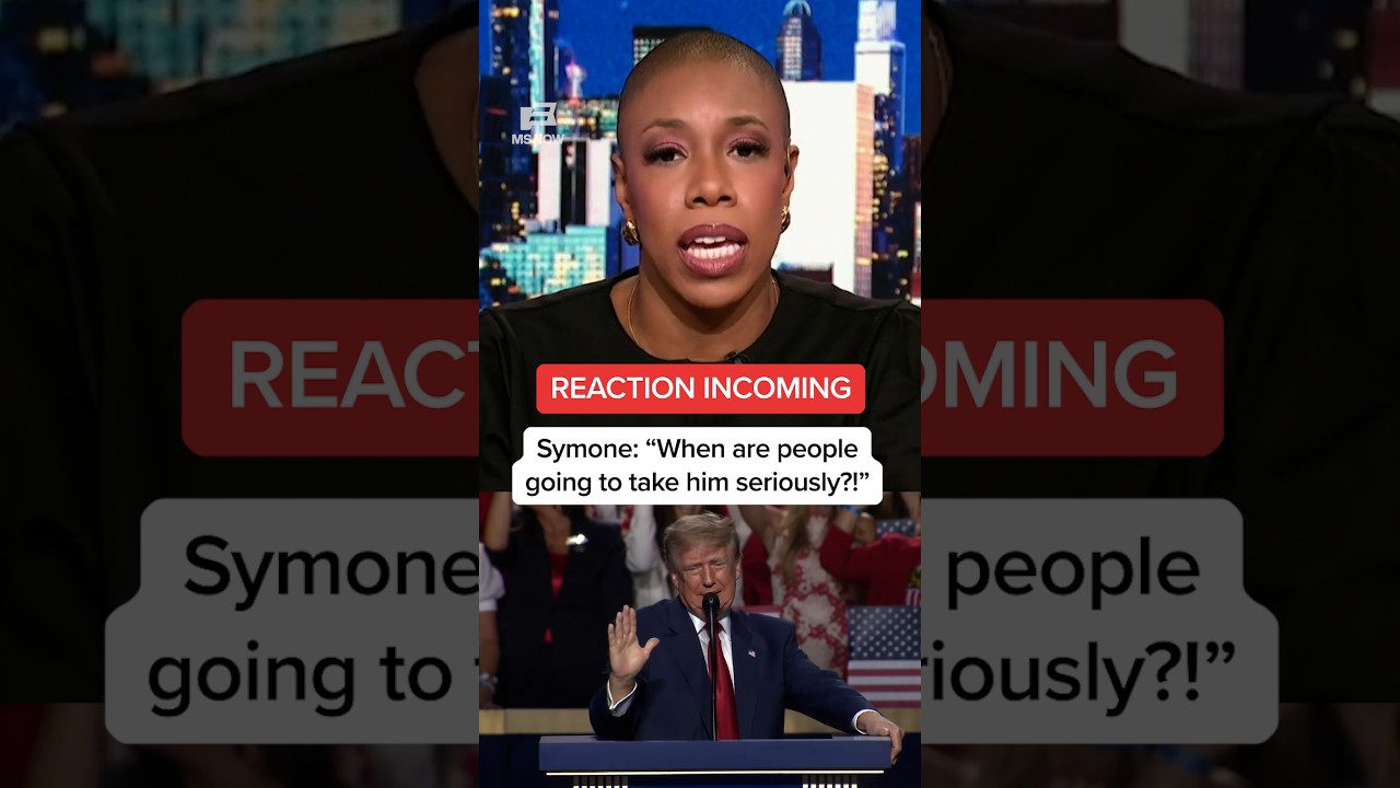 REACTION INCOMING – Symone: 'When are people going to take him seriously?!'