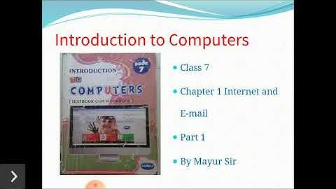 Class 7 Internet and E-mail Part 1