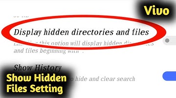 Vivo Show Hidden Files Setting