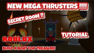 *  LIMITED * NEW FART MEGA THRUSTERS - SECRET ROOM - TUTORIAL - Roblox Build a Boat