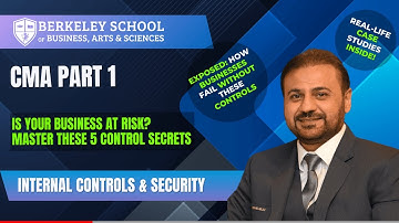 Internal Controls & Security Measures | CMA P1 U18 | Complete Lecture by Musa Shaikh | Berkeley