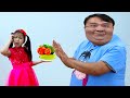 Jannie Pretend Play Preparing Healthy Food for Uncle to Eat| Funny Johny Johny Exercise Kids Video