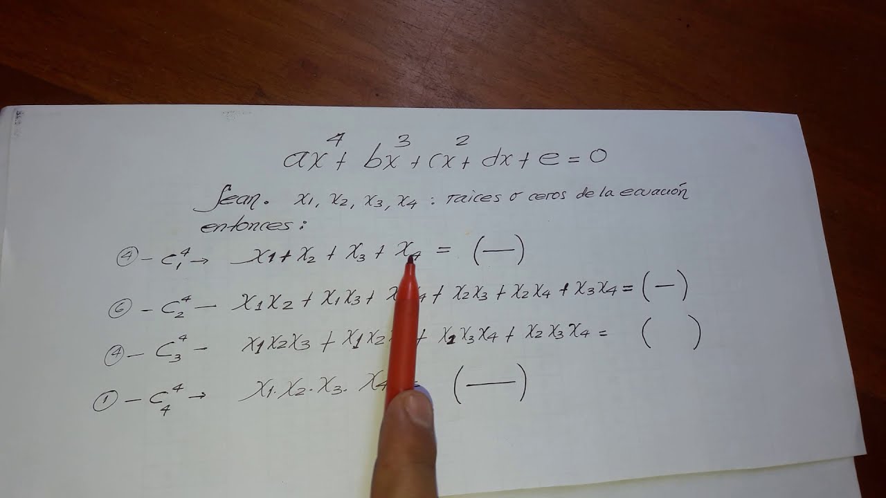 Ecuación Polinomial - YouTube