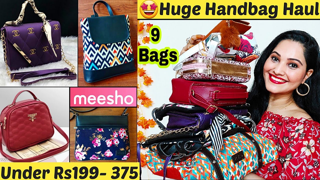 🤩Meesho 9 Best Quality Bag Starting Rs.199😍 Sling bags, tote bags😍