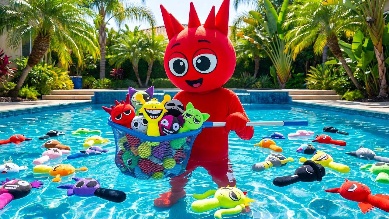 Sprunki Raddy Parents Found Sprunki in the Pool?! Raddy Wild Adventure 💦 - YouTube