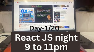 React JS day-1 Live React.js Study Sessions | Learn with Me Every Night 9-11 PM