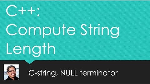 (C++) Compute C String Length