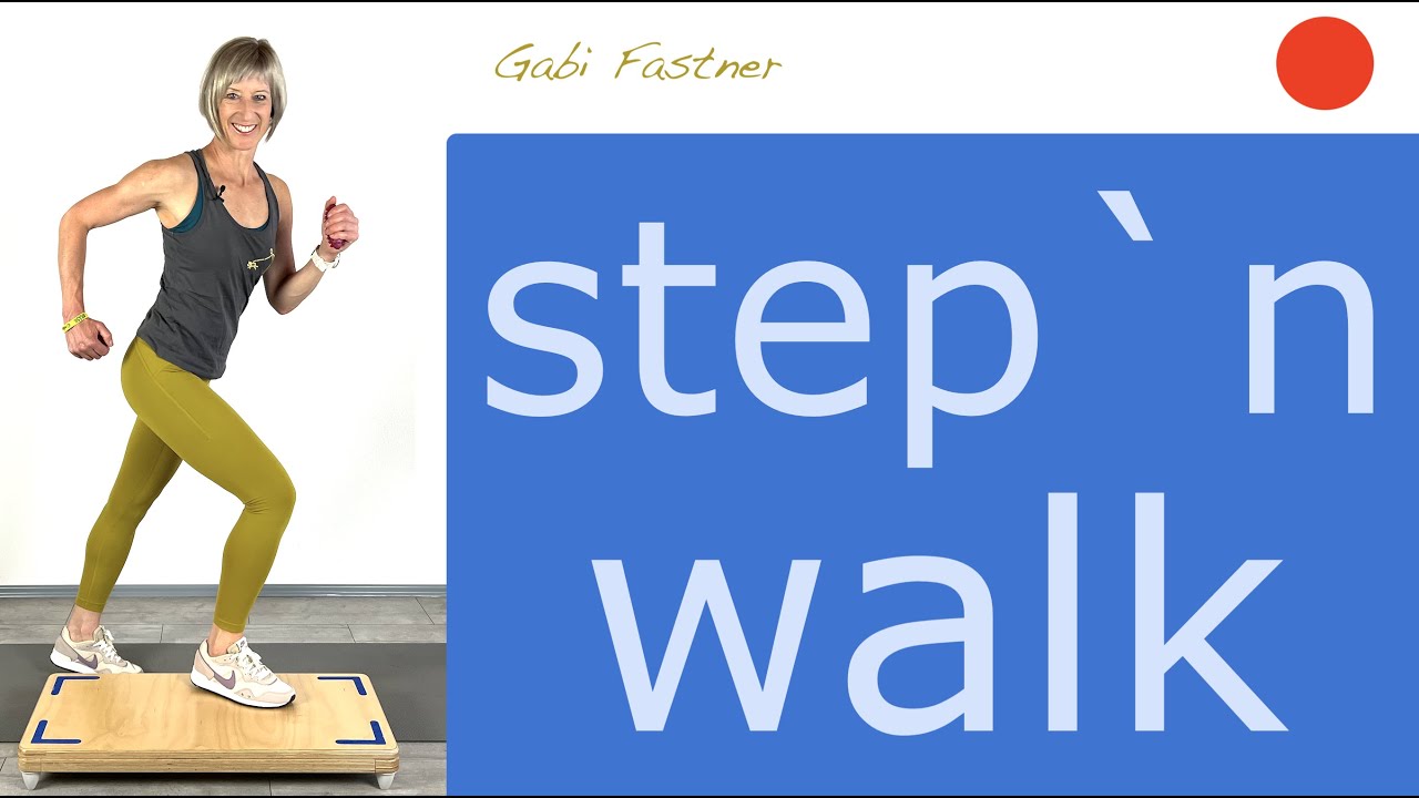 🦕42 min. step´n walk | Fatburner mit dem Step | 5000 Schritte, ca. 500 Kcal verbrennen.