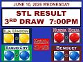 STL 3rd Draw 7pm Result STL La Union Nueva Ecija Baguio Benguet JUNE 10, 2026 WEDNESDAY