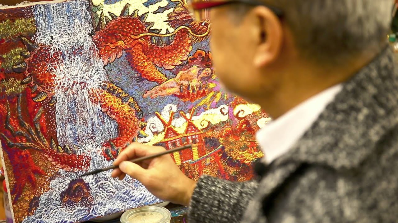 エリートグリップCM 画家 絹谷幸二氏ver.① - YouTube