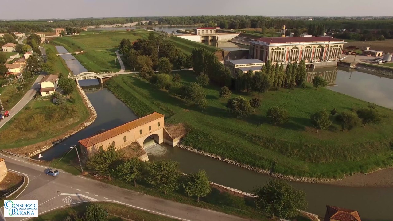 Polo Idraulico Pilastresi a Stellata di Bondeno (Ferrara) volo con il drone