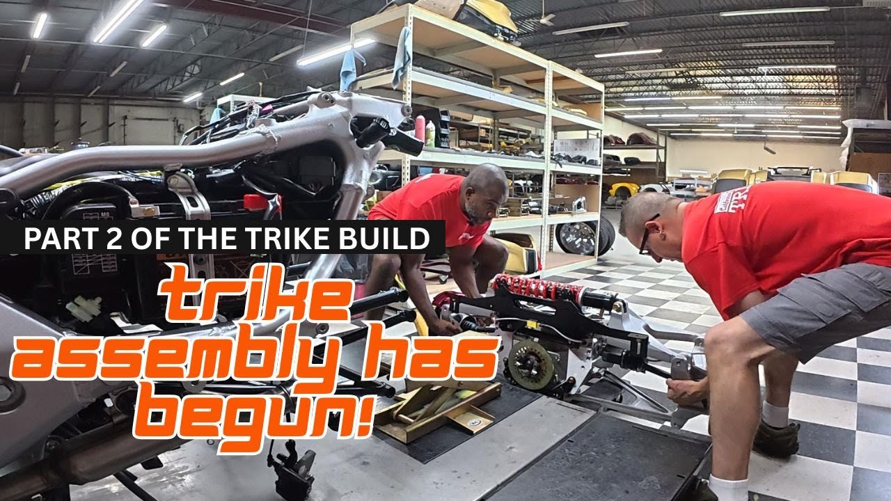 Сборка трёхколёсного велосипеда Goldwing с калифорнийской коляской | Эпизод 2