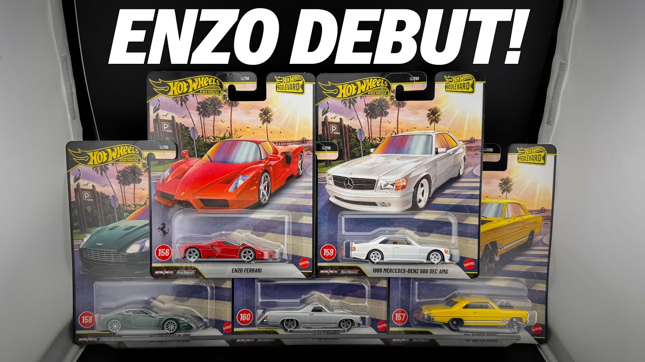 Hot Wheels Enzo Ferrari 4台セット Hot Wheels Boulevard Mix 4: Ferrari Enzo Debut & Why It's the Best