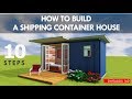 How to build a shipping container house step by step as a diy project  dwellbox 160