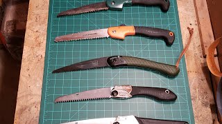 Folding Saws: harbor freight, fiskars, bahco laplander, silky pocket boy 170 and gomboy 210