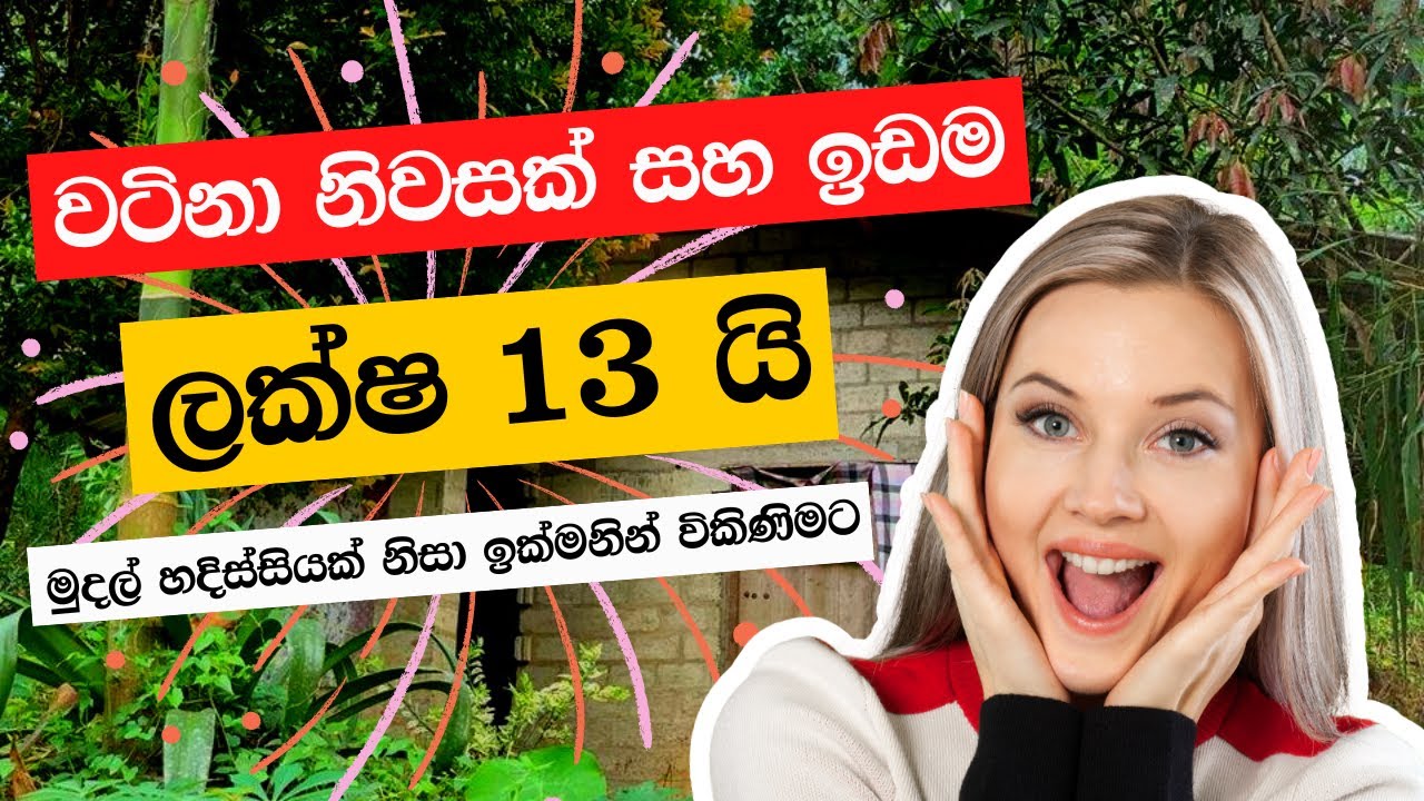 Aduwata Idam Land Sale in Sri Lanka අඩු මුදලට වටිනා නිවසක් සහ ඉඩම