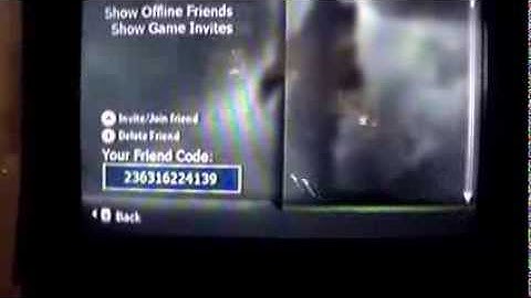 Friend code exchange for COD MWR for Wii.