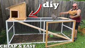 DIY CHICKEN COOP and RUN (Cheap & Easy)