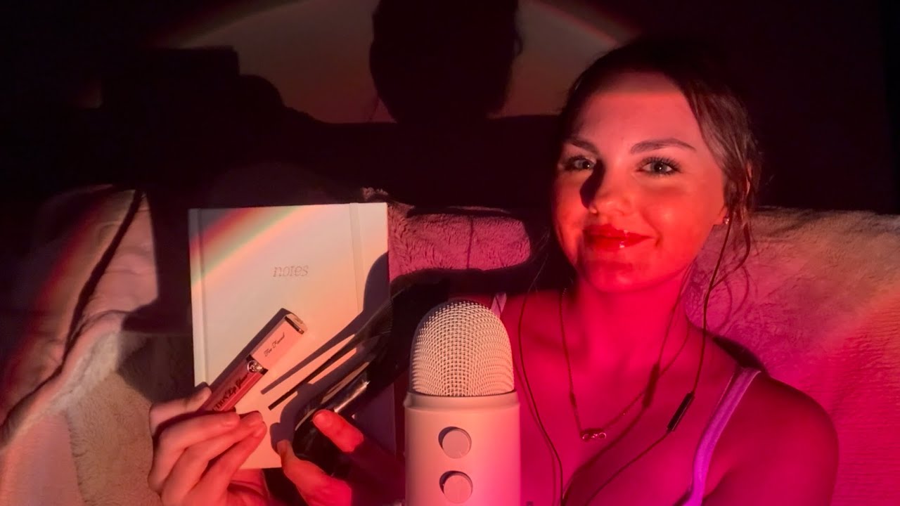 ASMR with the mic at 100% sensitivity!!