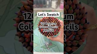 KALOUR 120 Premium Colored Pencils ❤️ Full vid on YT #coloring #colorwithme #coloredpencils
