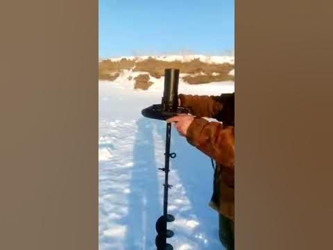 Электробур для рыбалки. - YouTube
