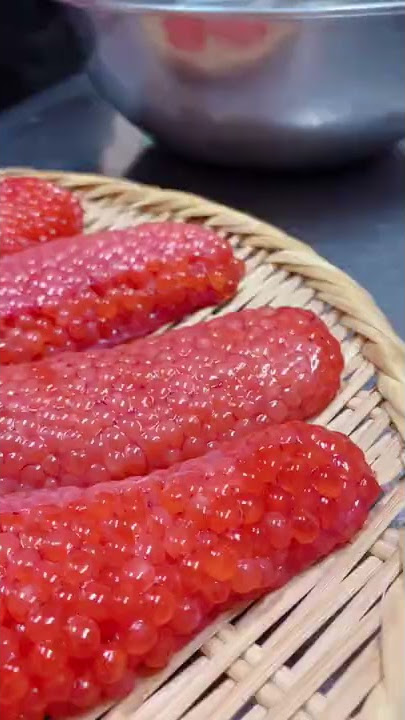 【Salmon Roe】How Sujiko turns to Ikura #Shorts #sushi #chefhiro #japan