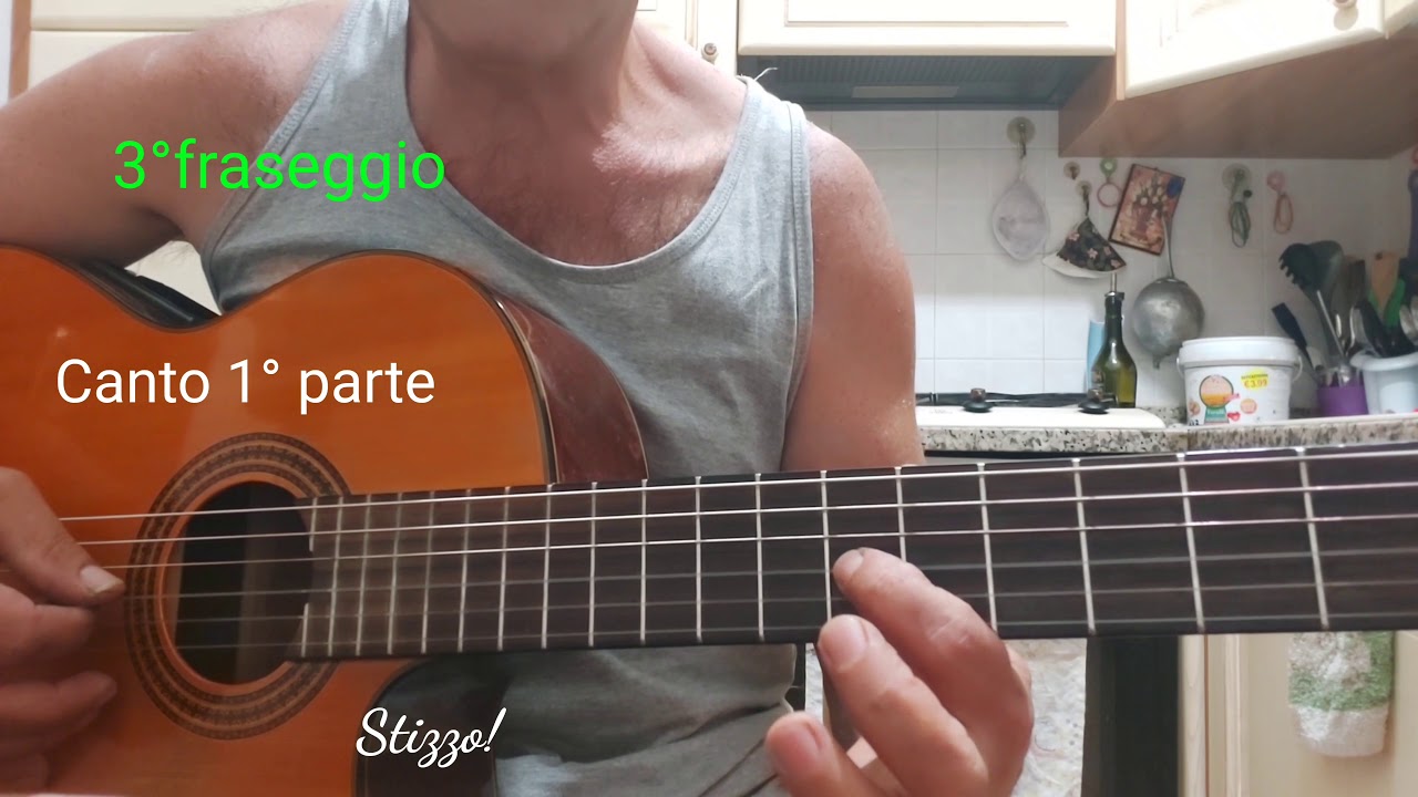 Porta Portese tutorial le note nella tonalità di RE Maggiore Chitarra Stizzo!