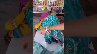 simple blouse and gole gala #fashion #newsuitdesignforkarwachauth #saree