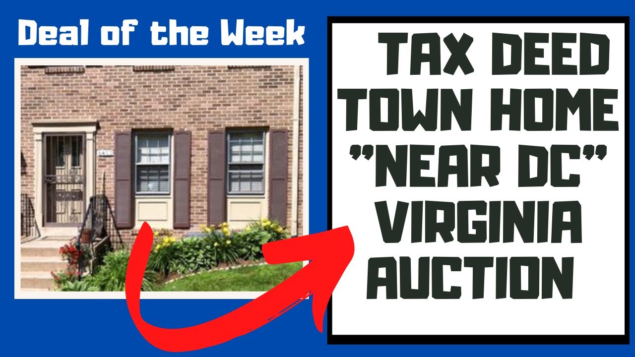 500K Fairfax Virginia Tax Deed Townhouse Deal of the Week YouTube