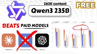 💰 235B Parameters + 262K Context = $0 Cost Qwen 3! - Destroys Premium AI Models Like Claude Opus 4