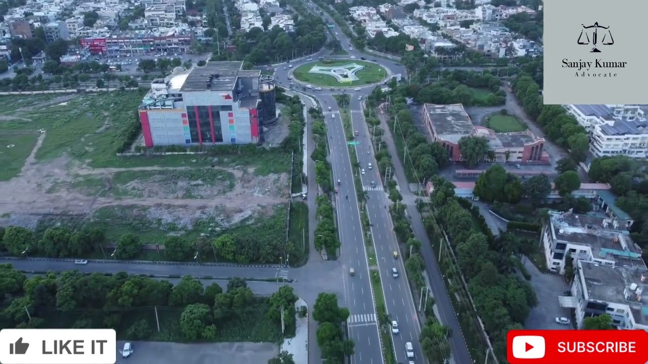 Drone view of Panchkula 
