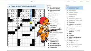 NYT Crossword WALKTHROUGH - TUESDAY April 28, 2020 screenshot 3