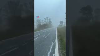 Tormenta en Santa Fe I El granizo le destruyó el parabrisas a un camionero