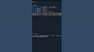 equalsIgnoreCase() Java Method #shorts