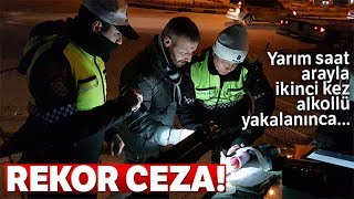 Yarım Saat Arayla İkinci Kez Alkollü Yakalanınca Rekor Ceza Yedi Resimi