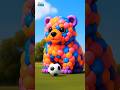 Mascot Balloon Bear 🐻🎈 | Kids Learn To Play | Baby Cartoon Nursery Rhymes #shorts