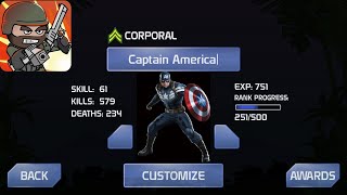 ⚡Mini Militia Hack⚡ New 🔥CAPTAIN AMERICA🔥 version mod Apk for doodle army latest screenshot 4