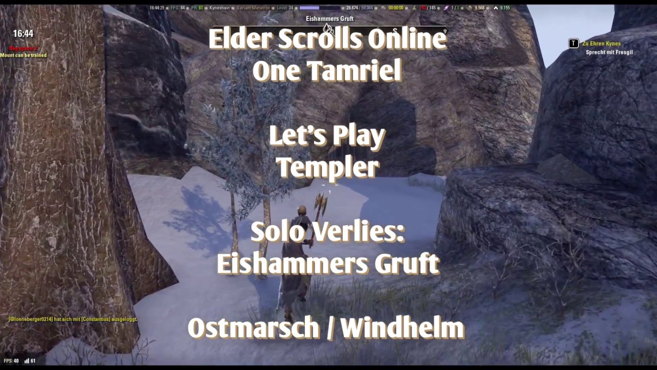 Elder Scrolls Online Let's Play Templer [016] Solo-Dungeon: Eishammers ...