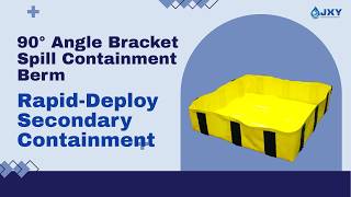 90° Angle Bracket Spill Containment Berm: Rapid-Deploy Secondary Containment