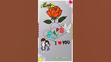 R🥰S  letter name art video status
