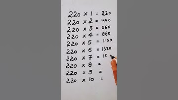 write the Table of 220 in 18 second only..#hack #maths #mathshack @study_care0