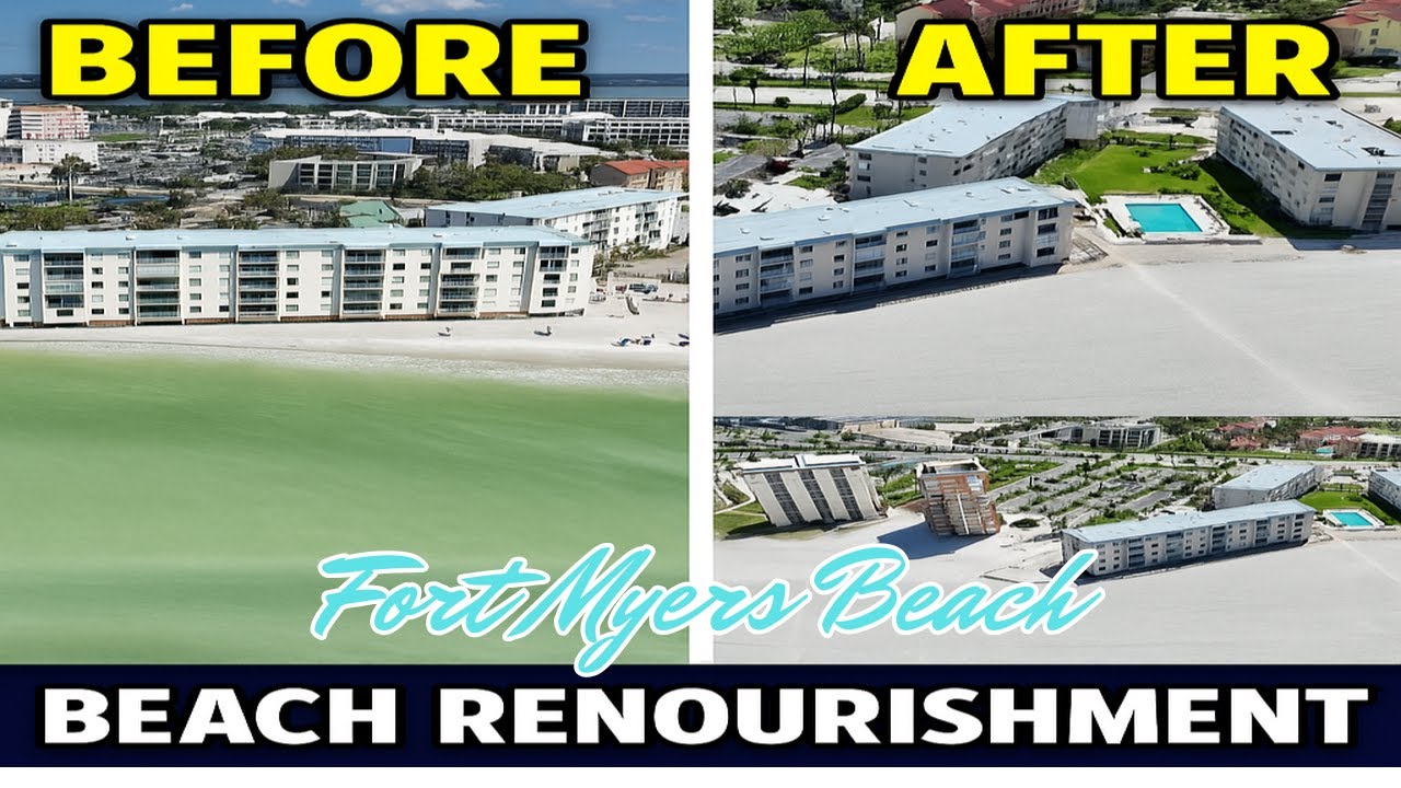 You Won’t Believe This Beach Transformation! Fort Myers Beach Renourishment Before & After