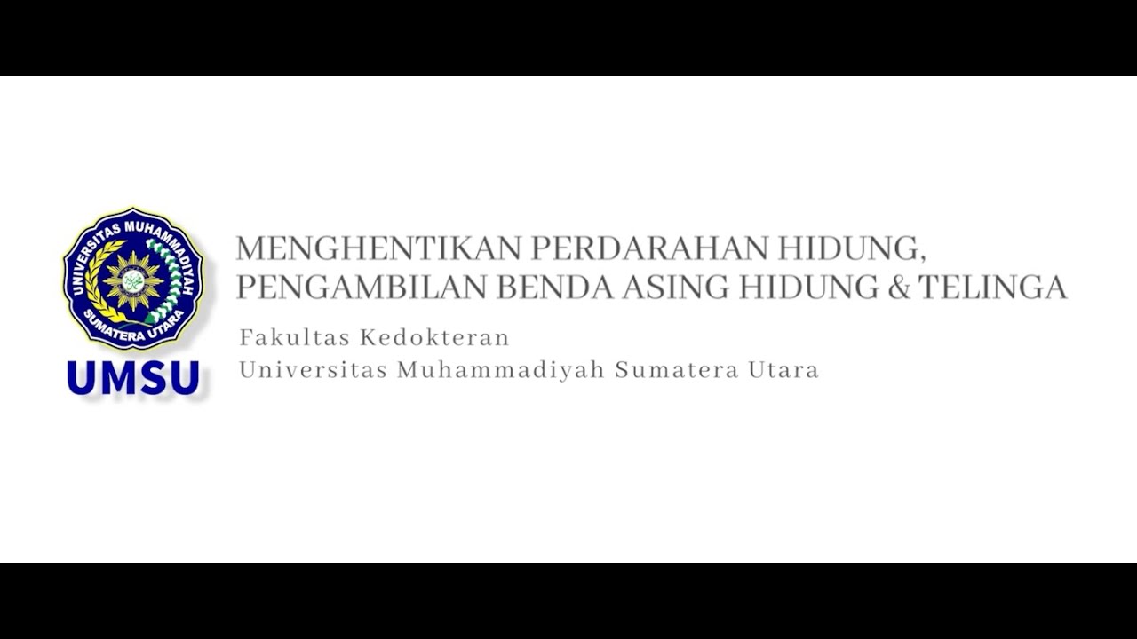 Pengambilan Benda Asing dari Hidung dan Telinga, Menghentikan Perdarahan di Hidung