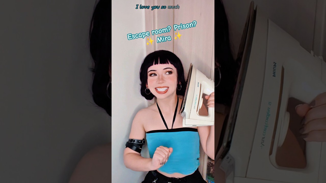Escape room? Prison? | Mira & Zoey @nikkihatsunecosplay K-pop demon hunters #cosplay #shorts