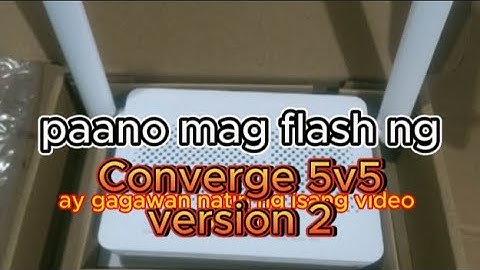 Paano mag flash ng Converge 5v5 version2 full tutorial