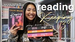 reading keeping 13 for the first time 😭 | boys of tommen series!